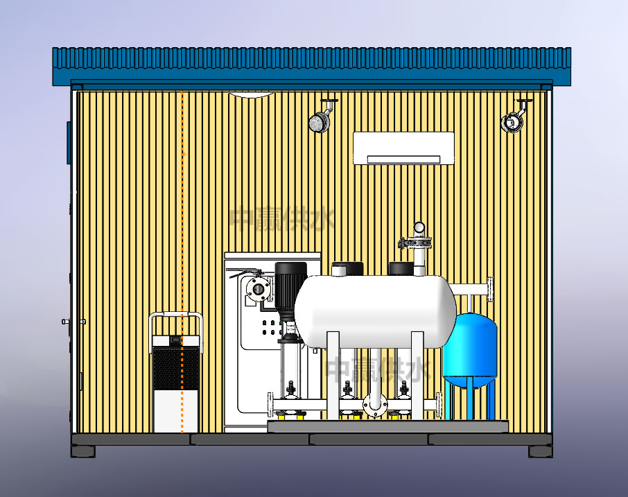 農村一體化供水泵站實現了供水與排水的智能調節