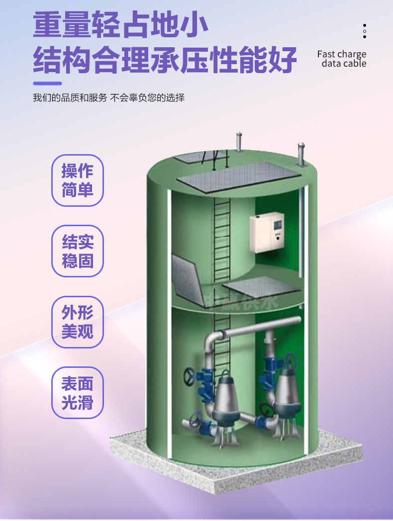 智能一體化預制泵站 智能一體化預制泵站